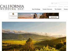 Tablet Screenshot of californiaweddingday.com